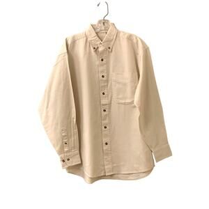 Most Wanted Made on Earth by Humans Button Down Long Sleeve Shirt, Size S